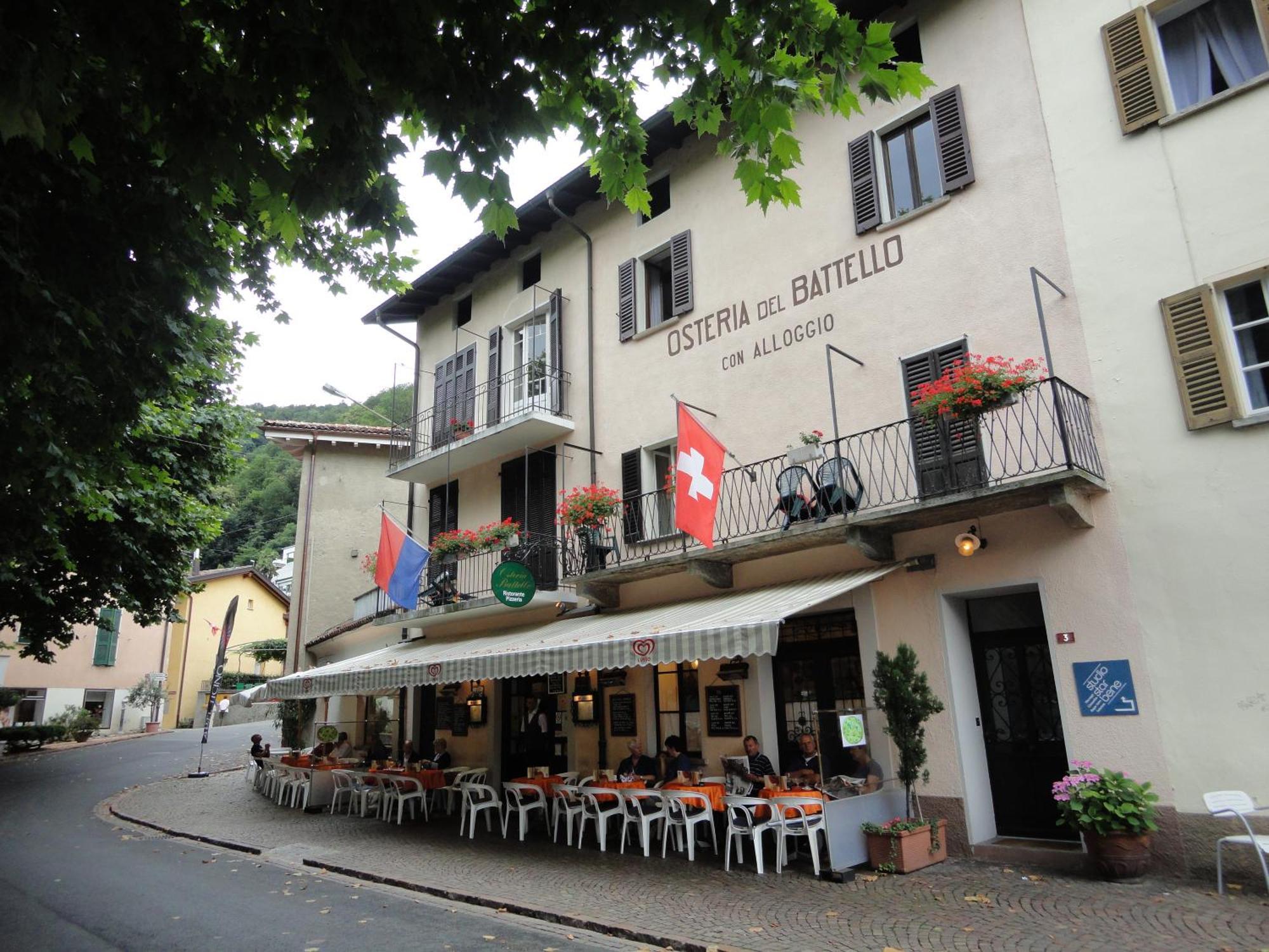 Osteria Battello Hotel Caslano Exterior photo